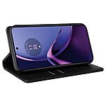 Flip Πορτοφόλι από Συνθετικό Δέρμα (PU) με TPU για Motorola Moto G84 5G από YIKATU YK-001 σε Μαύρο με θήκες καρτών και Stand.