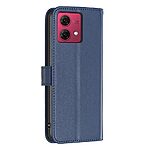Flip Πορτοφόλι από Συνθετικό Δέρμα (PU) με TPU για Motorola Moto G84 5G από BINFEN COLOR BF17 σε Μπλε χρώμα με Wallet και Stand.