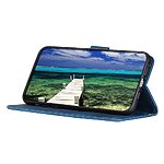 Flip Πορτοφόλι από Συνθετικό Δέρμα (PU) με TPU για Motorola Moto G84 5G από KHAZNEH σε Μπλε χρώμα με θήκες καρτών και ενσωματωμένο Stand.