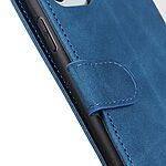 Flip Πορτοφόλι από Συνθετικό Δέρμα (PU) με TPU για Motorola Moto G84 5G από KHAZNEH σε Μπλε χρώμα με θήκες καρτών και ενσωματωμένο Stand.