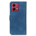 Flip Πορτοφόλι από Συνθετικό Δέρμα (PU) με TPU για Motorola Moto G84 5G από KHAZNEH σε Μπλε χρώμα με θήκες καρτών και ενσωματωμένο Stand.