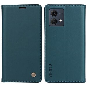 Flip Πορτοφόλι από Συνθετικό Δέρμα (PU) με TPU για Motorola Moto G84 5G από YIKATU YK-001 σε Πράσινο χρώμα με Wallet και Stand.