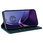 Flip Πορτοφόλι από Συνθετικό Δέρμα (PU) με TPU για Motorola Moto G84 5G από YIKATU YK-001 σε Πράσινο χρώμα με Wallet και Stand.