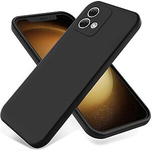 Πλάτη Σιλικόνης για Motorola Moto G84 5G από OEM σε Μαύρο χρώμα με μαλακή επένδυση ινών, ανυψωμένα χείλη και λουράκι για ασφαλή μεταφορά.