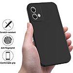 Πλάτη Σιλικόνης για Motorola Moto G84 5G από OEM σε Μαύρο χρώμα με μαλακή επένδυση ινών, ανυψωμένα χείλη και λουράκι για ασφαλή μεταφορά.