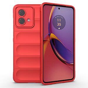 Πλάτη TPU για το Motorola Moto G84 5G σε Κόκκινο χρώμα με ανθεκτικό σχεδιασμό, προστασία από πτώσεις και anti-slip λαβή.
