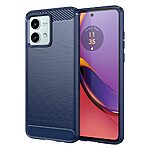 Πλάτη TPU για Motorola Moto G84 5G από OEM σε Μπλε χρώμα με υφή Carbon Fiber, ανθεκτική σε κρούσεις και ανθεκτική στα δακτυλικά αποτυπώματα.