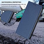 Flip Πορτοφόλι από Συνθετικό Δέρμα (PU) με TPU για το Motorola Moto G86 5G σε Μπλε Σκούρο χρώμα με RFID προστασία, θήκες καρτών και ενσωματωμένο Stand.