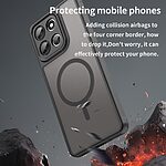 Σκληρή Πλάτη PC+TPU για Motorola Moto G86 5G από OEM σε Μαύρο χρώμα με μαγνητική περιοχή και ενισχυμένες γωνίες για προστασία από πτώσεις.