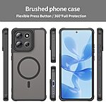 Σκληρή Πλάτη PC+TPU για Motorola Moto G86 5G από OEM σε Μαύρο χρώμα με μαγνητική περιοχή και ενισχυμένες γωνίες για προστασία από πτώσεις.