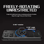 Σκληρή Πλάτη PC+TPU για Motorola Moto G86 5G από OEM σε Μαύρο χρώμα με Ring Kickstand και συμβατότητα με μαγνητικές βάσεις αυτοκινήτου.