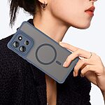 Σκληρή Πλάτη PC+TPU για το Motorola Moto G86 5G σε Μπλε χρώμα με μαγνητική λειτουργία, προστασία κάμερας και ενισχυμένες γωνίες από OEM.