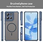 Σκληρή Πλάτη PC+TPU για το Motorola Moto G86 5G σε Μπλε χρώμα με μαγνητική λειτουργία, προστασία κάμερας και ενισχυμένες γωνίες από OEM.