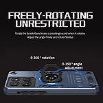 Σκληρή Πλάτη PC+TPU για Motorola Moto G86 5G από OEM σε Μπλε Σκούρο χρώμα με δαχτυλίδι-βάση 360° και συμβατότητα με μαγνητική βάση αυτοκινήτου.