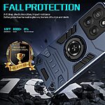 Σκληρή Πλάτη PC+TPU για Motorola Moto G86 5G από OEM σε Μπλε Σκούρο χρώμα με δαχτυλίδι-βάση 360° και συμβατότητα με μαγνητική βάση αυτοκινήτου.