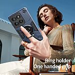 Σκληρή Πλάτη PC+TPU για Motorola Moto G86 5G από OEM σε Μπλε Σκούρο χρώμα με δαχτυλίδι-βάση 360° και συμβατότητα με μαγνητική βάση αυτοκινήτου.