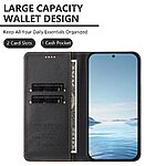 Flip Πορτοφόλι από Συνθετικό Δέρμα (PU) με TPU για Motorola Moto G86 5G σε Μαύρο χρώμα με RFID προστασία, θήκες καρτών και ενσωματωμένο stand.