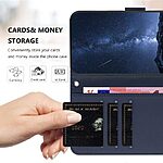 Flip Πορτοφόλι από Συνθετικό Δέρμα (PU) με TPU για το Motorola Moto G86 5G σε Μπλε χρώμα με ενσωματωμένη βάση στήριξης Stand.