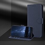 Flip Πορτοφόλι από Συνθετικό Δέρμα (PU) με TPU για το Motorola Moto G86 5G σε Μπλε χρώμα με ενσωματωμένη βάση στήριξης Stand.