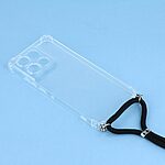 Πλάτη TPU για Motorola Moto G86 5G από OEM σε Διάφανο χρώμα με ενισχυμένες γωνίες και λουράκι μεταφοράς 70cm.