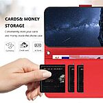 Flip Πορτοφόλι από Συνθετικό Δέρμα (PU) με TPU για Nothing 3a Lite 5G από OEM σε Κόκκινο χρώμα με Wallet και Stand.