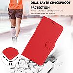 Flip Πορτοφόλι από Συνθετικό Δέρμα (PU) με TPU για Nothing 3a Lite 5G από OEM σε Κόκκινο χρώμα με Wallet και Stand.