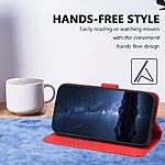 Flip Πορτοφόλι από Συνθετικό Δέρμα (PU) με TPU για Nothing 3a Lite 5G από OEM σε Κόκκινο χρώμα με Wallet και Stand.