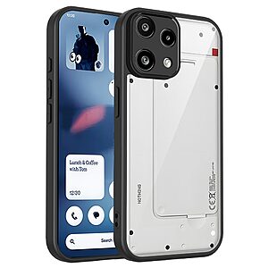 Σκληρή Πλάτη PC+TPU για Nothing 3a Lite 5G από OEM σε Μαύρο χρώμα με ματ φινίρισμα και προστασία από κρούσεις.