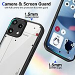 Σκληρή Πλάτη PC+TPU για Nothing 3a Lite 5G από OEM σε Μαύρο χρώμα με ματ φινίρισμα και προστασία από κρούσεις.