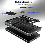 Σκληρή Πλάτη PC+TPU για Nothing 3a Lite 5G από OEM σε Μαύρο χρώμα με περιστρεφόμενο Stand και προστασία φακού κάμερας.