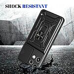 Σκληρή Πλάτη PC+TPU για Nothing 3a Lite 5G από OEM σε Μαύρο χρώμα με περιστρεφόμενο Stand και προστασία φακού κάμερας.