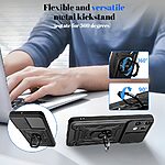 Σκληρή Πλάτη PC+TPU για Nothing 3a Lite 5G από OEM σε Μαύρο χρώμα με περιστρεφόμενο Stand και προστασία φακού κάμερας.