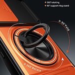 Σκληρή Πλάτη PC+TPU για το Nothing 3a Lite 5G σε Μαύρο χρώμα με μαγνητικό δαχτυλίδι, περιστρεφόμενο Stand και κάλυμμα φακού κάμερας.