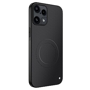 Σκληρή Πλάτη PC+TPU για Nothing 3a Lite 5G από WANLONFENG TQ Series σε Μαύρο με υφή Carbon Fiber και MagSafe.