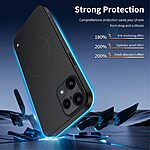 Σκληρή Πλάτη PC+TPU για Nothing 3a Lite 5G από WANLONFENG TQ Series σε Μαύρο με υφή Carbon Fiber και MagSafe.