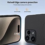 Σκληρή Πλάτη PC+TPU για Nothing 3a Lite 5G από WANLONFENG TQ Series σε Μαύρο με υφή Carbon Fiber και MagSafe.