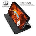 Flip Πορτοφόλι από Συνθετικό Δέρμα (PU) με TPU για το Nothing 3a Lite 5G σε Μαύρο χρώμα με θήκη κάρτας και ενσωματωμένη βάση στήριξης.