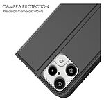 Flip Πορτοφόλι από Συνθετικό Δέρμα (PU) με TPU για το Nothing 3a Lite 5G σε Μαύρο χρώμα με θήκη κάρτας και ενσωματωμένη βάση στήριξης.