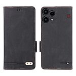 Flip Πορτοφόλι από Συνθετικό Δέρμα (PU) με TPU για το Nothing 3a Lite 5G σε Μαύρο χρώμα, με θήκη κάρτας και αναδιπλούμενη βάση στήριξης.