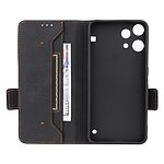 Flip Πορτοφόλι από Συνθετικό Δέρμα (PU) με TPU για το Nothing 3a Lite 5G σε Μαύρο χρώμα, με θήκη κάρτας και αναδιπλούμενη βάση στήριξης.