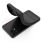 Πλάτη TPU για το Nothing Phone (3a) Lite 5G σε Μαύρο χρώμα με αντικραδασμική προστασία, υψωμένα χείλη και anti-slip σχεδιασμό.