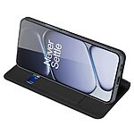 Flip Πορτοφόλι από Συνθετικό Δέρμα (PU) με TPU για OnePlus 15R 5G από DUX DUCIS Skin Pro Series σε Μαύρο με θήκη κάρτας και stand.