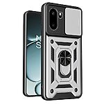 Σκληρή Πλάτη PC+TPU για OnePlus 15R 5G από OEM σε Ασημί χρώμα με περιστρεφόμενο Stand και προστασία κάμερας.