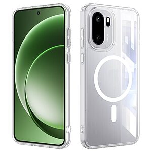 Σκληρή Πλάτη PC+TPU για OnePlus 15R 5G σε Διάφανο χρώμα με ενσωματωμένο μαγνητικό δακτύλιο για συμβατότητα με μαγνητικά αξεσουάρ.