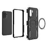 Σκληρή Πλάτη PC+TPU για OnePlus 15R 5G σε Κόκκινο χρώμα με μαγνητικό δαχτυλίδι, hollow σχεδιασμό αερισμού και προστασία από πτώσεις.