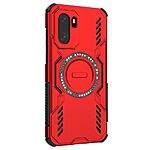 Σκληρή Πλάτη PC+TPU για OnePlus 15R 5G σε Κόκκινο χρώμα με μαγνητικό δαχτυλίδι, hollow σχεδιασμό αερισμού και προστασία από πτώσεις.