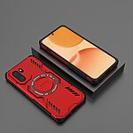 Σκληρή Πλάτη PC+TPU για OnePlus 15R 5G σε Κόκκινο χρώμα με μαγνητικό δαχτυλίδι, hollow σχεδιασμό αερισμού και προστασία από πτώσεις.
