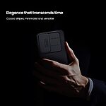 Σκληρή Πλάτη PC+TPU για OnePlus 15R 5G από NILLKIN Camshield Pro Series σε Μαύρο χρώμα με συρόμενο κάλυμμα κάμερας για πλήρη προστασία.