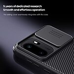 Σκληρή Πλάτη PC+TPU για OnePlus 15R 5G από NILLKIN Camshield Pro Series σε Μαύρο χρώμα με συρόμενο κάλυμμα κάμερας για πλήρη προστασία.