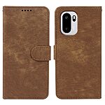 Flip Πορτοφόλι από Συνθετικό Δέρμα (PU) με TPU για OnePlus 15R 5G σε Καφέ χρώμα με θήκες καρτών και ενσωματωμένη βάση στήριξης.